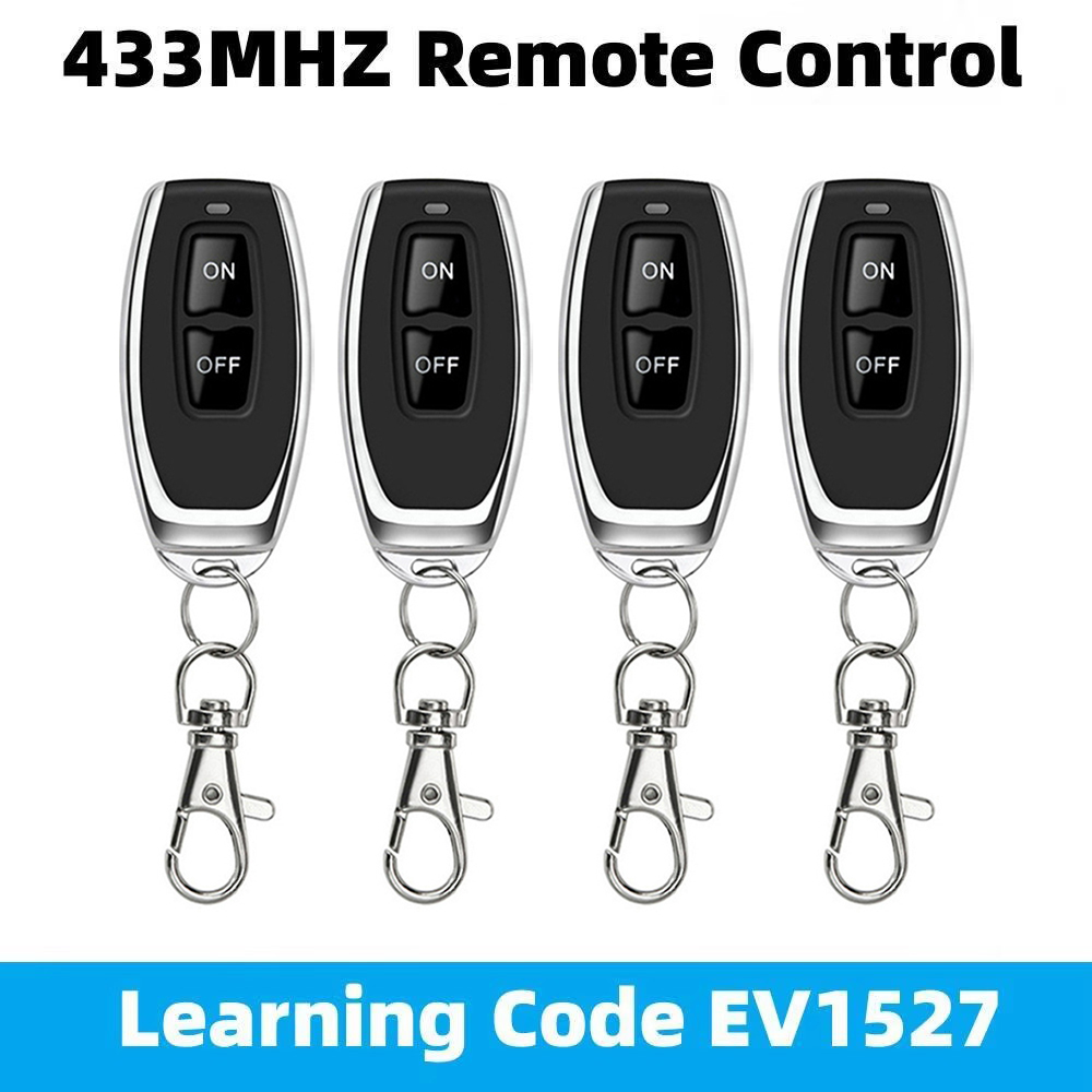 Universal Remote Smart Home - Télécommande d'apprentissage RF 433MHz, Code d'apprentissage