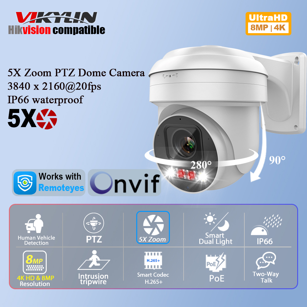 Smart Home Microsoft - Caméra de sécurité IP Vikylin 8MP