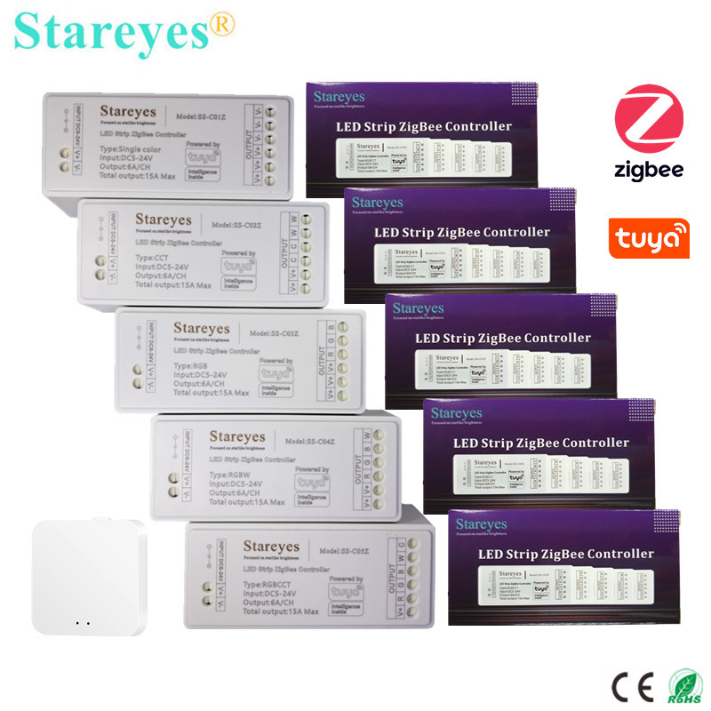 Smart Home Hub 2 - Bande LED intelligente Tuya Zigbee, contrôleur