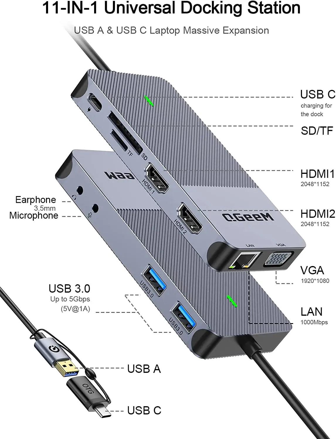 Station d'accueil USB 3.0 QGee - Smart Home Hub 2 avis et prix